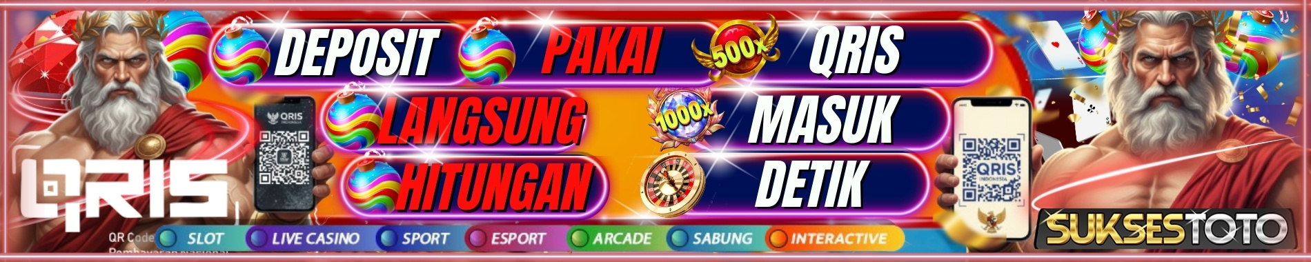 SUKSESTOTO DEPOSIT PAKAI QRIS TERCEPAT